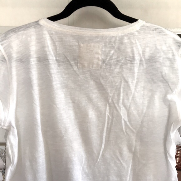 HOLLISTER White Textured Ruffle Layer Soft Top - Picture 6 of 9